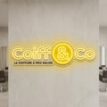 Coiff&Co - Enseigne néon LED personnalisé