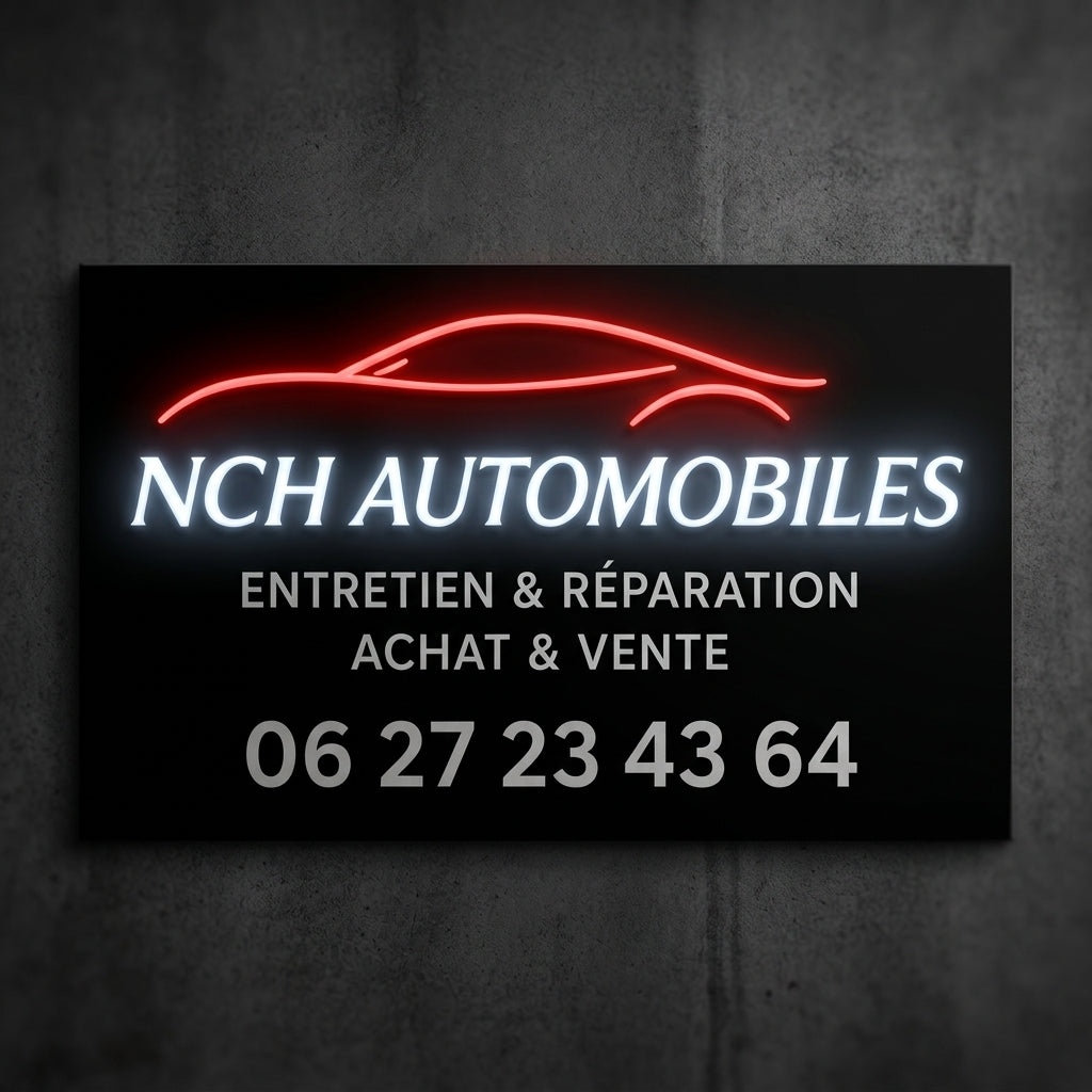 NCH AUTOMOBILES - Enseigne néon LED personnalisé