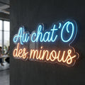 Au chat’O des minous - Enseigne néon LED personnalisé