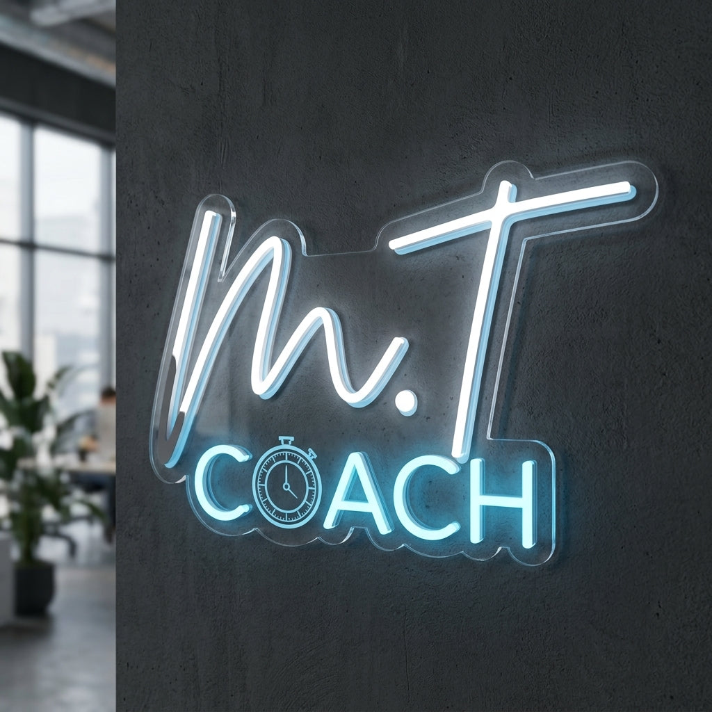 M.TCOACH - Enseigne néon LED personnalisé