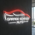 Schmidt Auto - Enseigne néon LED personnalisé