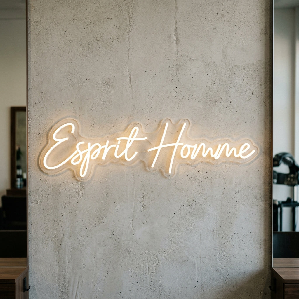 Esprit Homme - Enseigne néon LED personnalisé