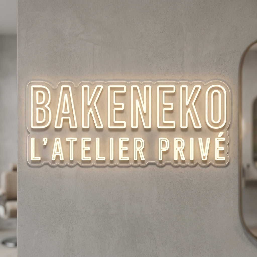 BakeNeko Atelier - Enseigne néon LED personnalisé