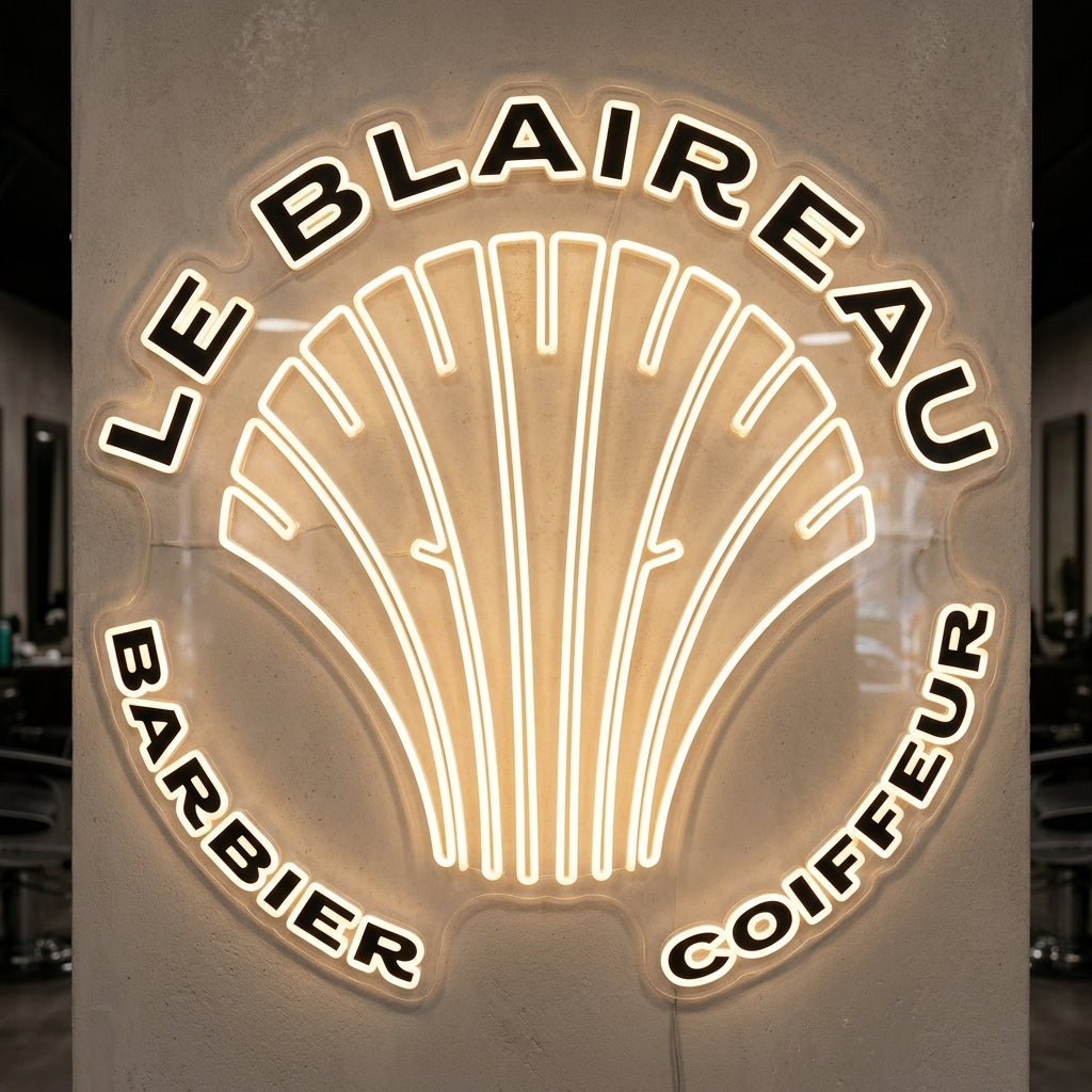 LE BLAIREAU - Enseigne néon LED personnalisé