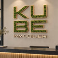 kube · Lettres relief
