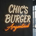 The chic’s burgers - Enseigne néon LED personnalisé