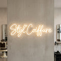Styl'Coiffure - Enseigne néon LED personnalisé