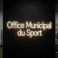Office Municipal du Sport - Enseigne néon LED personnalisé