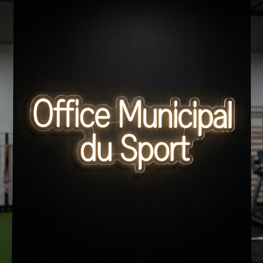 Office Municipal du Sport - Enseigne néon LED personnalisé
