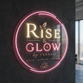 Rise & Glow - Enseigne néon LED personnalisé