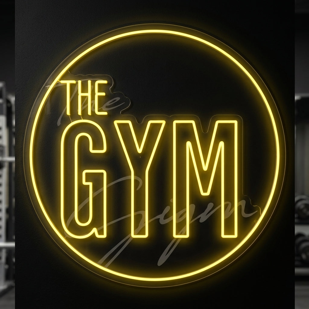 THE GYM - Enseigne néon LED personnalisé