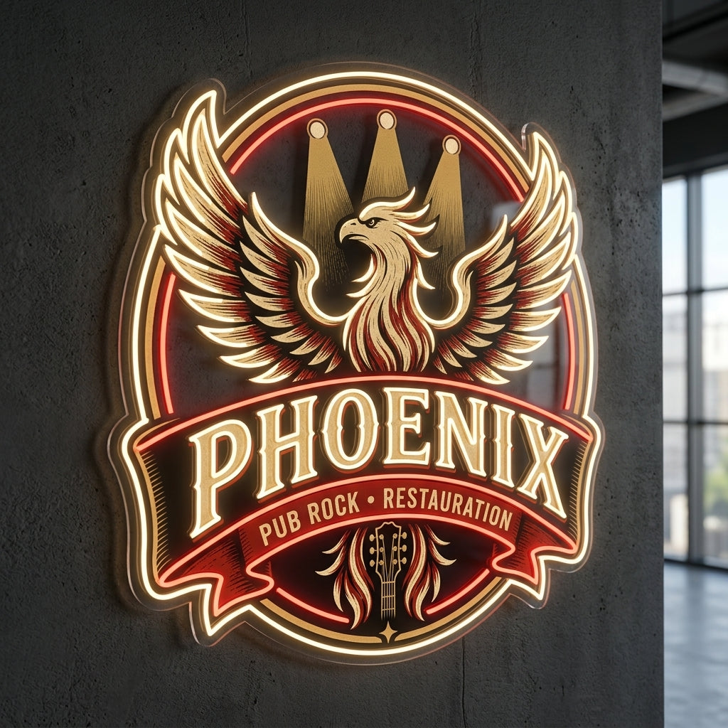 Phoenix - Enseigne néon LED personnalisé