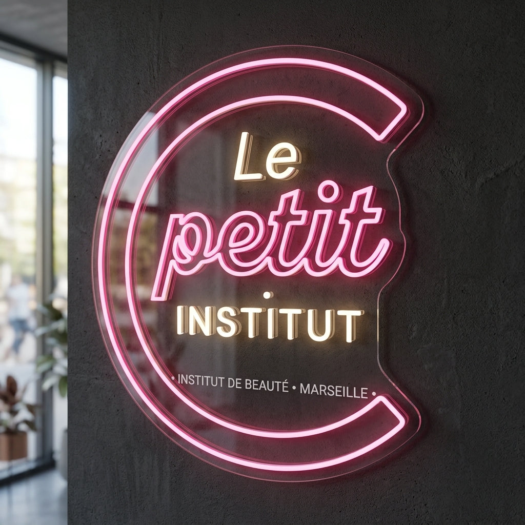 Le petit institut - Enseigne néon LED personnalisé