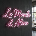 Le petit Monde d'Aline - Enseigne néon LED personnalisé