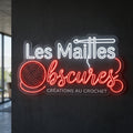 Les mailles obscures - Enseigne néon LED personnalisé
