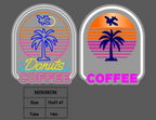 Custom LED Neon Sign DONUTS COFFEE® Burger & Shake