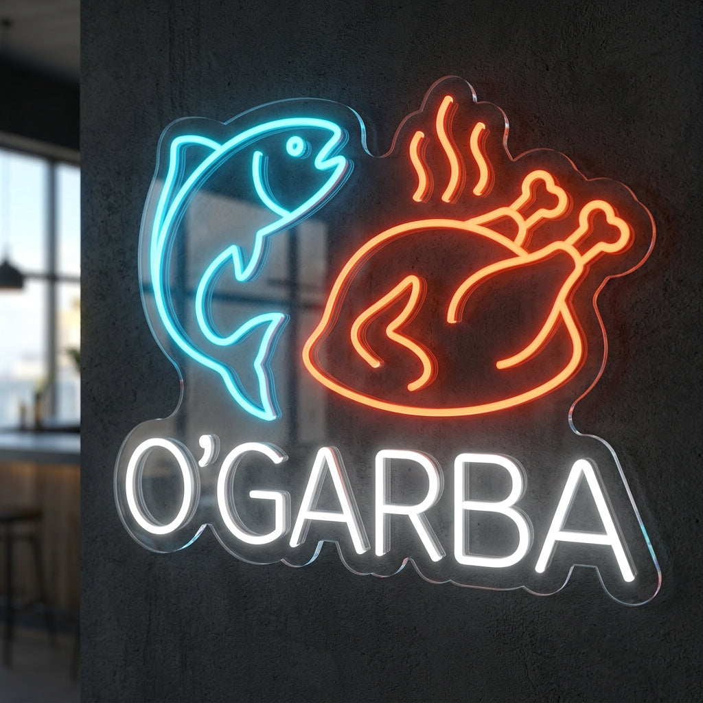 O’GARBA - Enseigne néon LED personnalisé