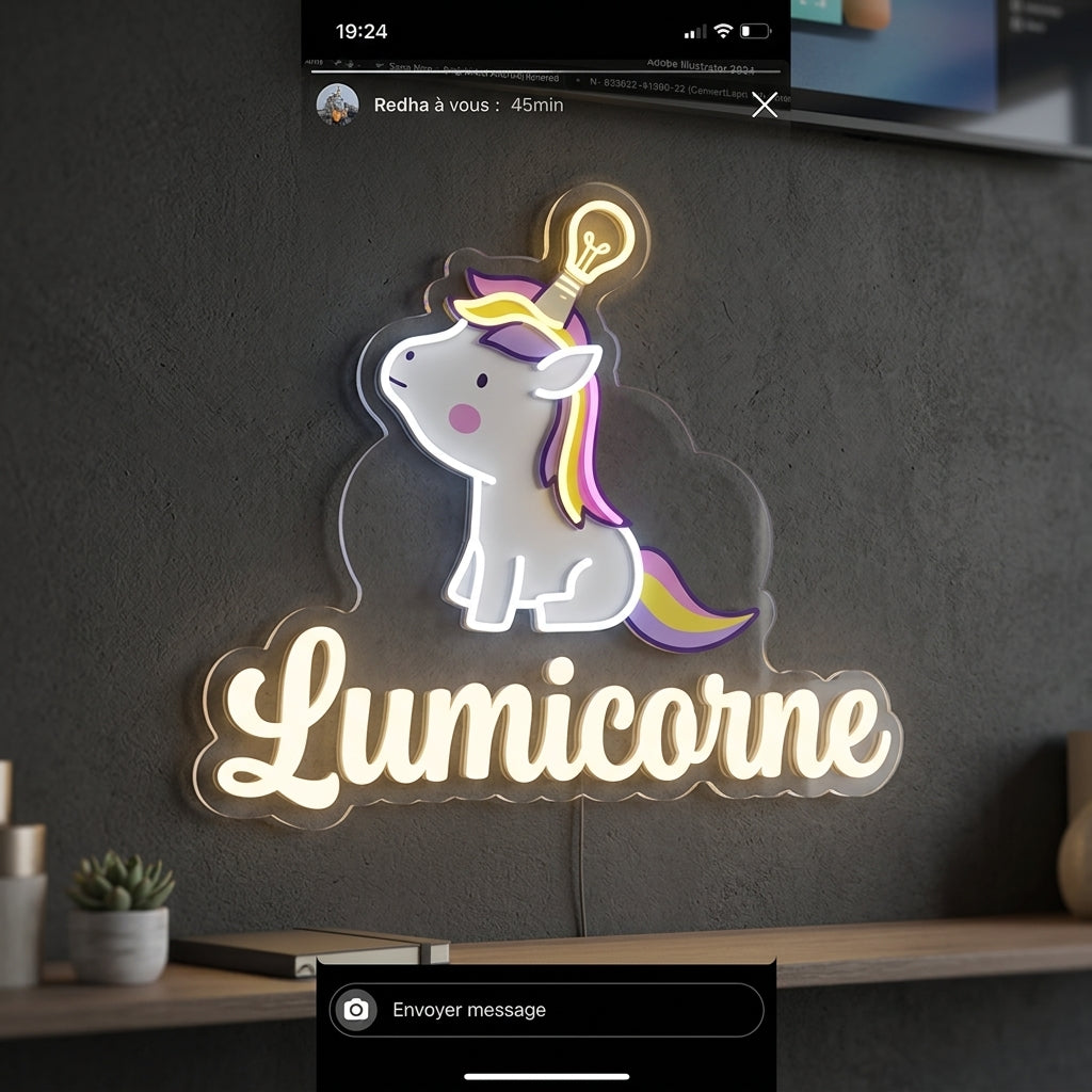 Lumicorne Éclairage - Enseigne néon LED personnalisé
