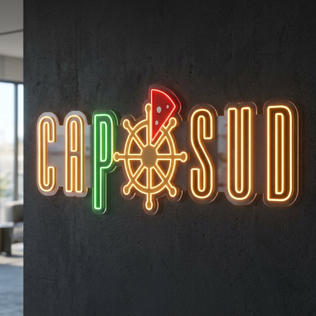 CAP sud - Enseigne néon LED personnalisé