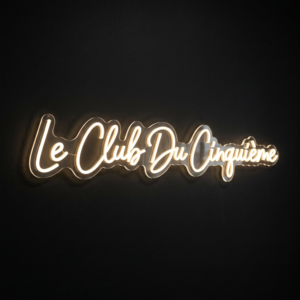 Le Club Du Cinquième - Enseigne néon LED personnalisé