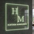 Hortensia et marguerite - Enseigne néon LED personnalisé