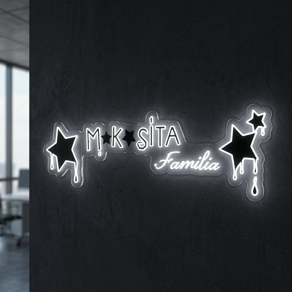 Enseigne néon LED personnalisée · Réf. 852