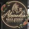 Alexandra Nails studio - Enseigne néon LED personnalisé