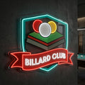 Billard club mansigne - Enseigne néon LED personnalisé · Waterproof