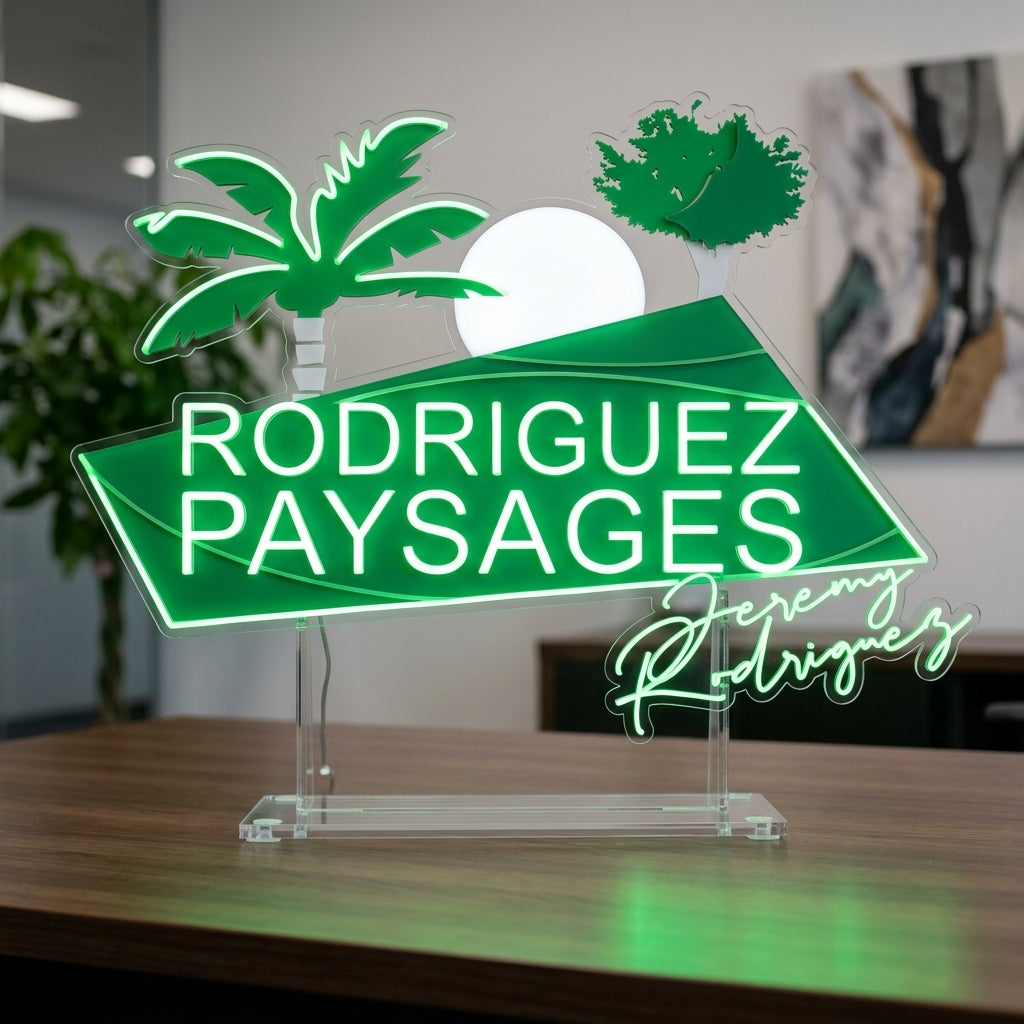 Enseigne néon LED personnalisée · Réf. 1386