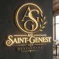 Au saint genest - Enseigne néon LED personnalisé · Waterproof