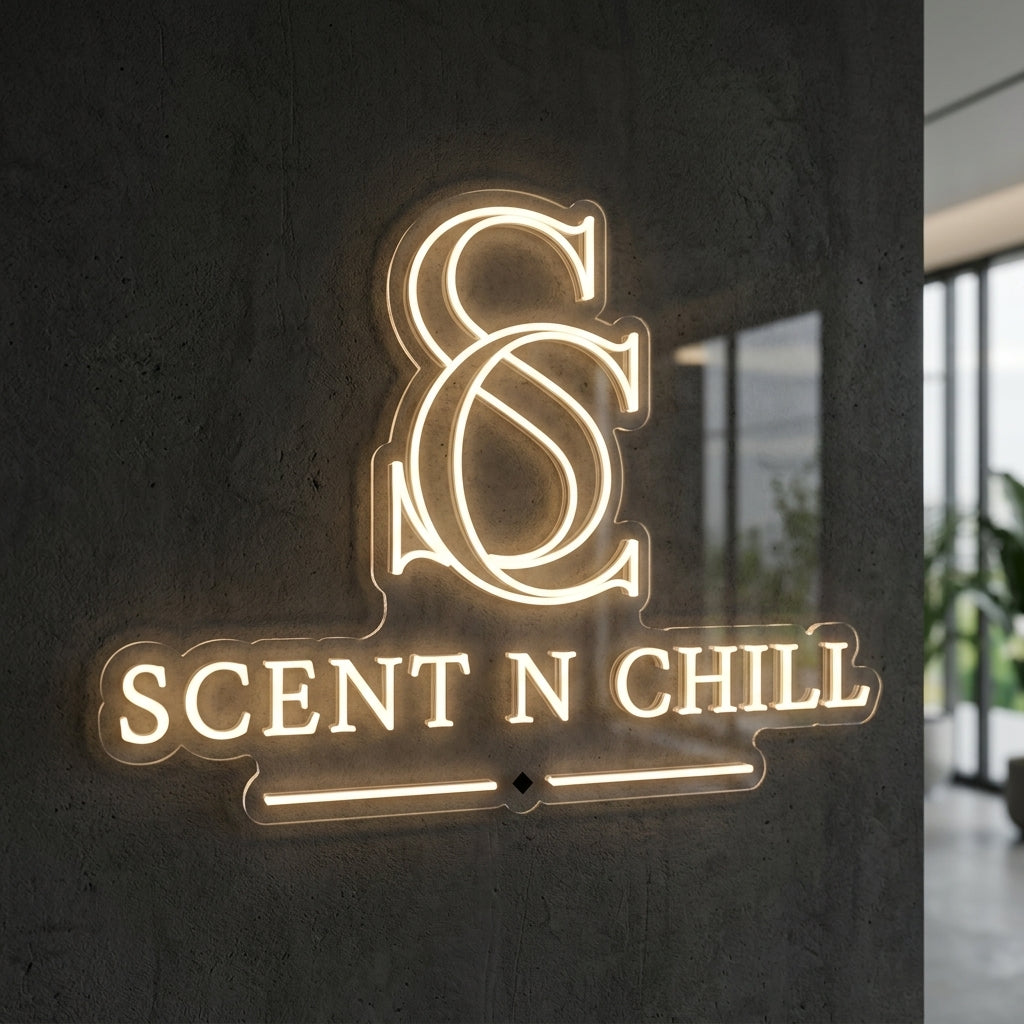 Scent N Chill - Enseigne néon LED personnalisé