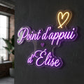 Point d’appui d’Elise - Enseigne néon LED personnalisé
