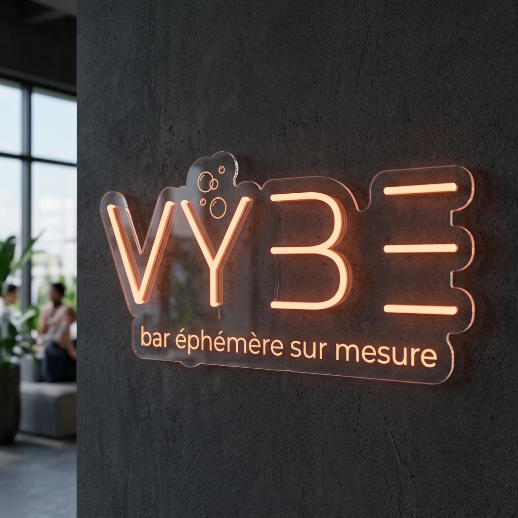 AGENCE VYBE - Enseigne néon LED personnalisé