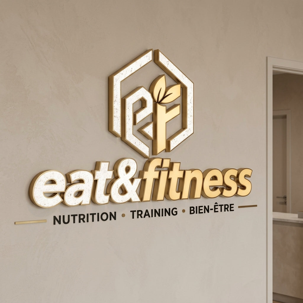 Eat&fitness · Lettres lumineuses