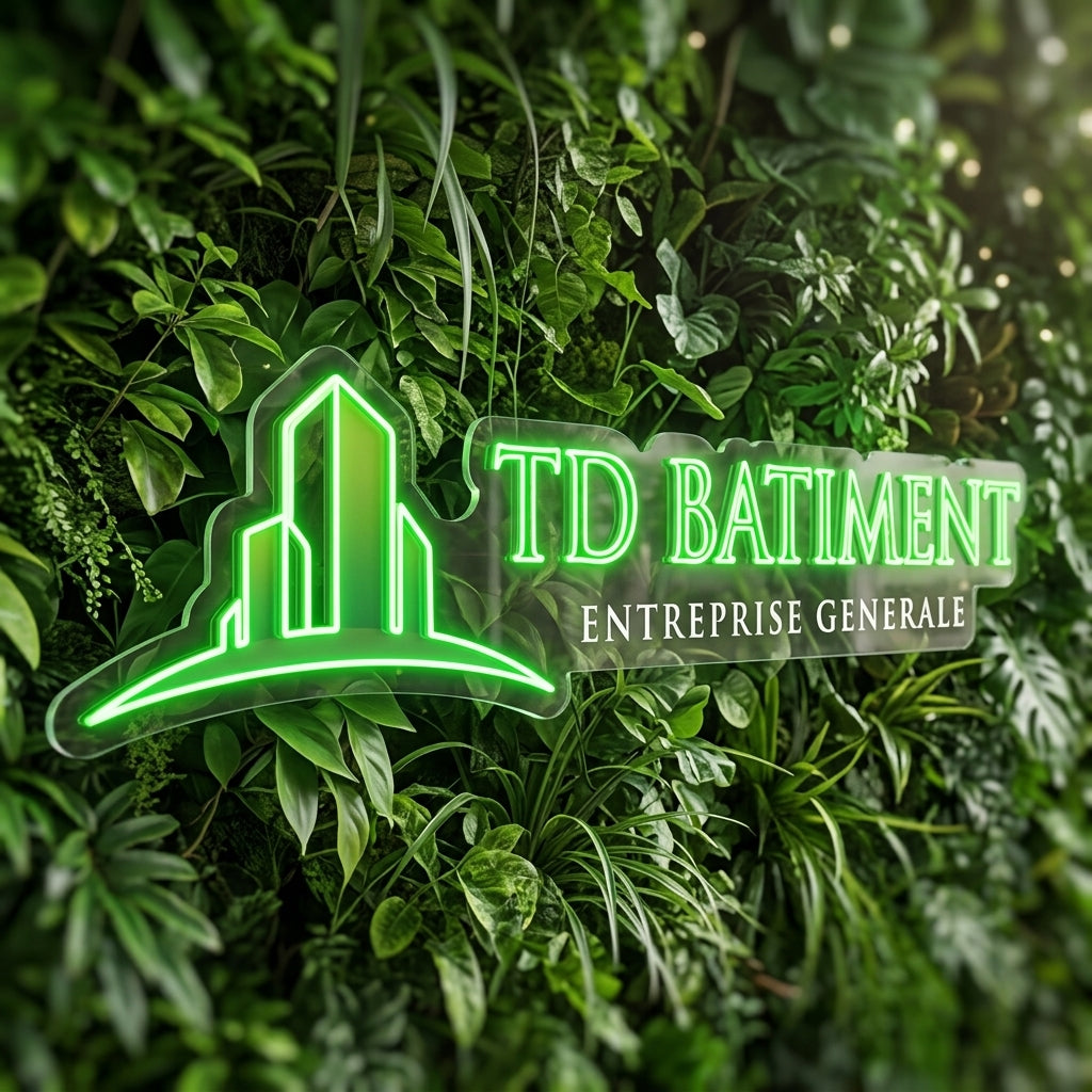 TD bâtiment - Enseigne néon LED personnalisé