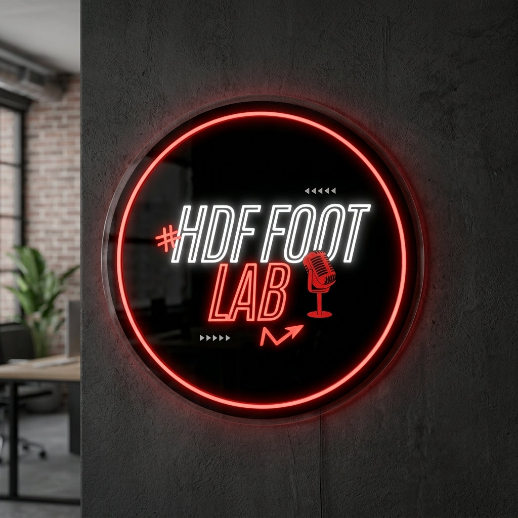 Hdf foot Lab - Enseigne néon LED personnalisé