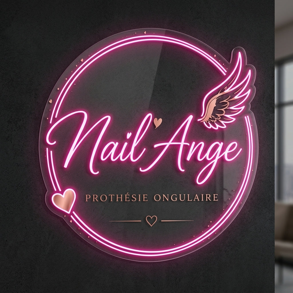 Nail'Ange - Enseigne néon LED personnalisé