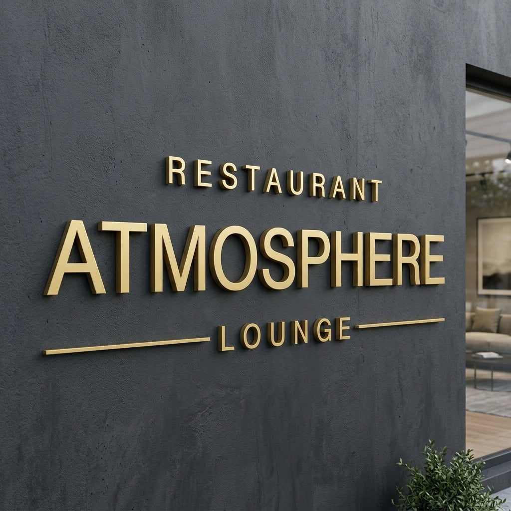 Atmosphere · Lettres relief