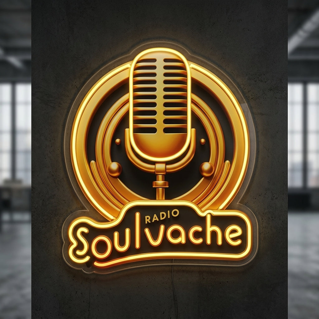 Association radio soulvache - Enseigne néon LED personnalisé