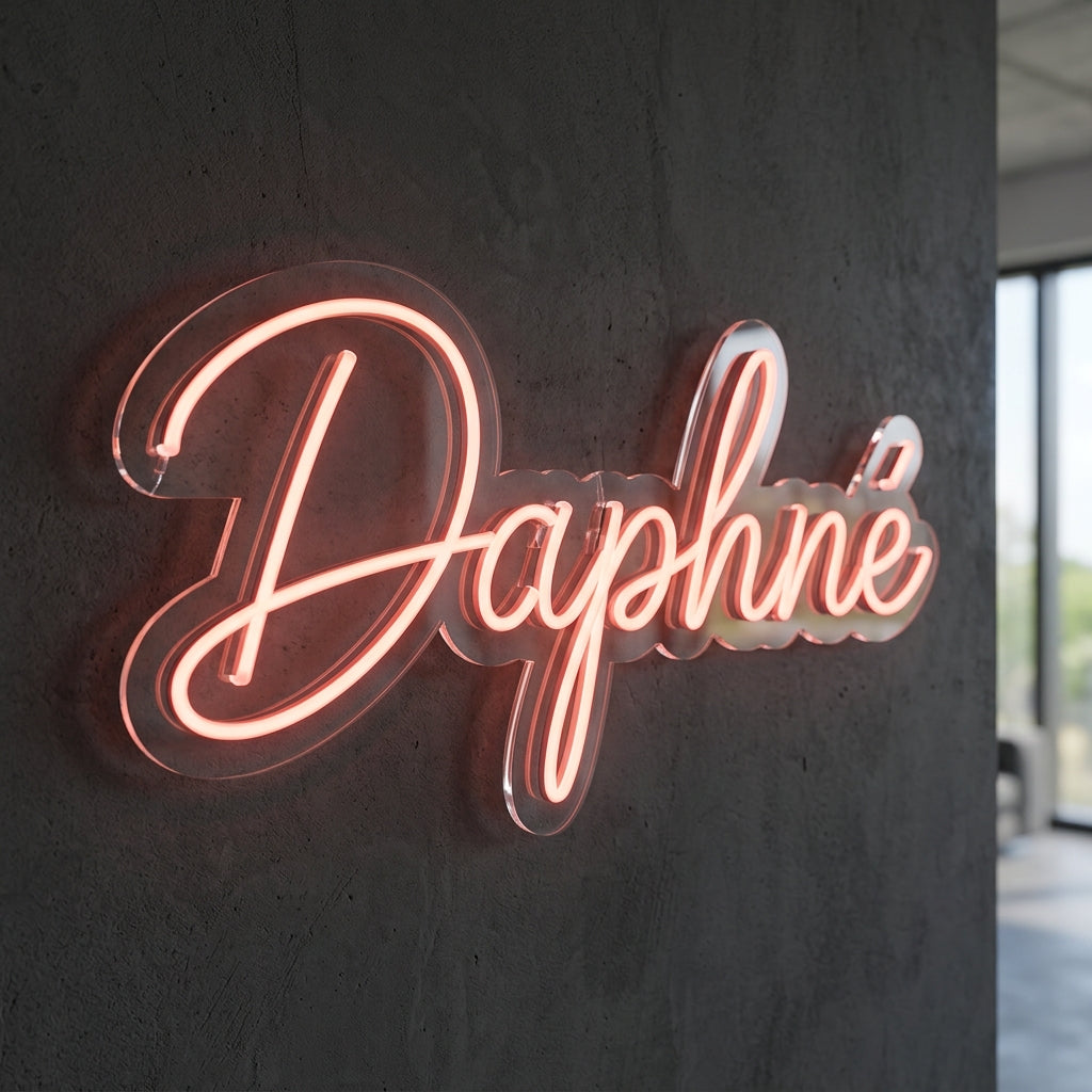Daphné - Enseigne néon LED personnalisé