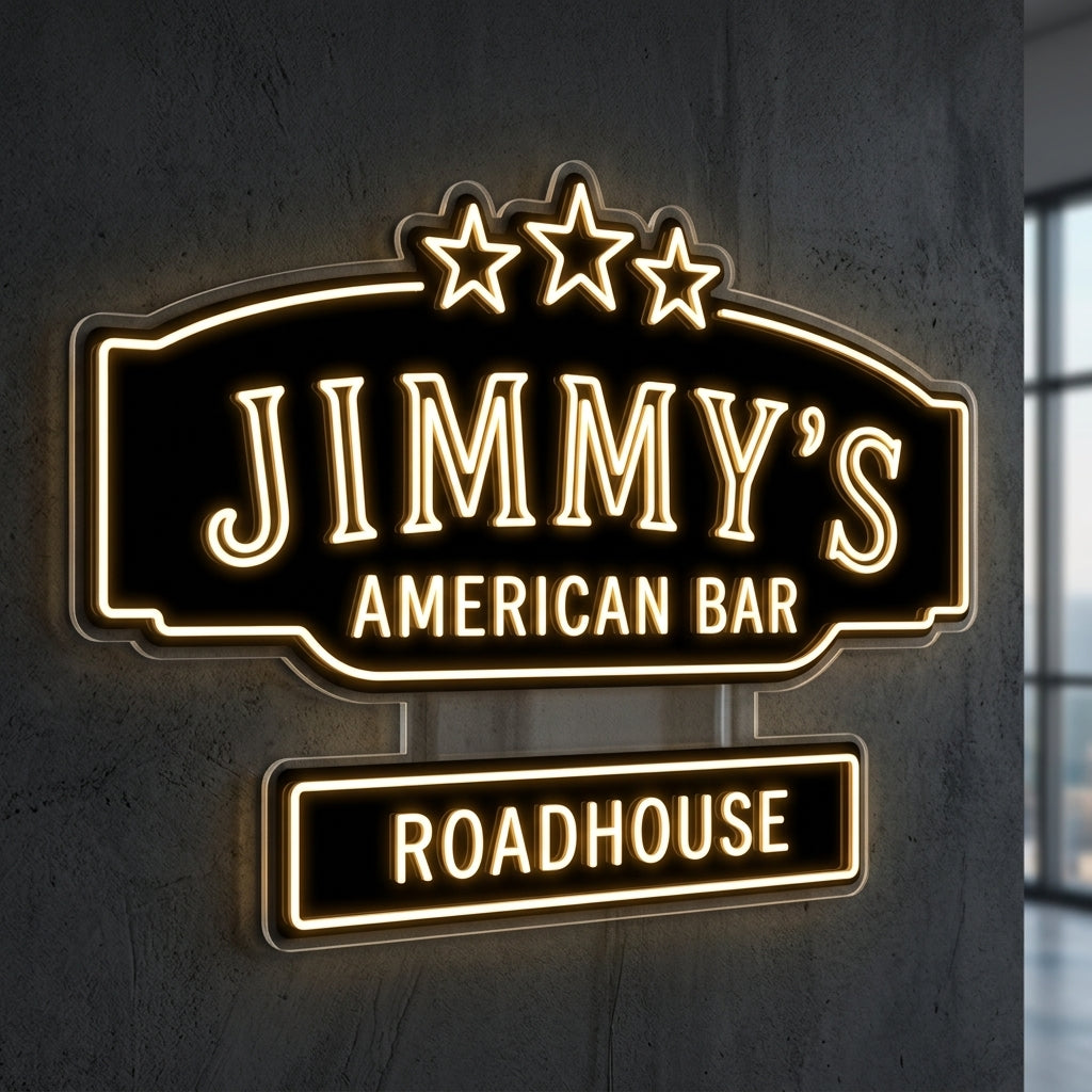 Jimmy’s - Enseigne néon LED personnalisé