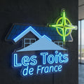 Les toits de france - Enseigne néon LED personnalisé · Waterproof