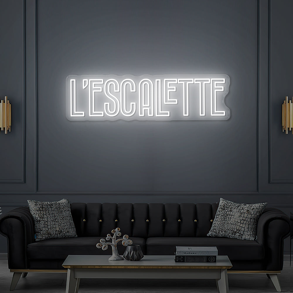 Custom LED Neon Sign L'Escalette