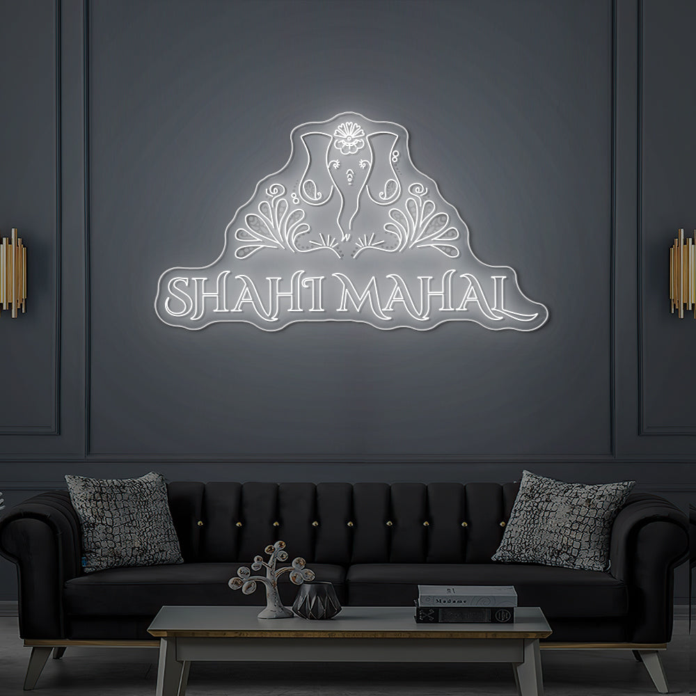 Enseigne LED Néon Personnalisée Shahi Mahal