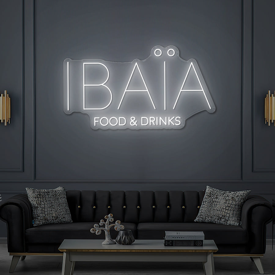 Enseigne LED Néon Personnalisée IBAÏA Café