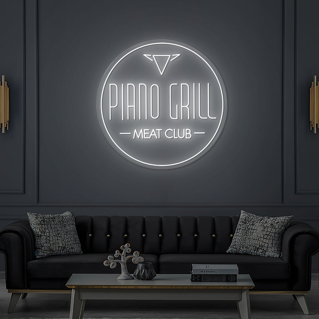 Custom LED Neon Sign Pianogrill