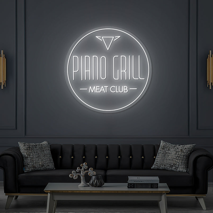 Custom LED Neon Sign Pianogrill