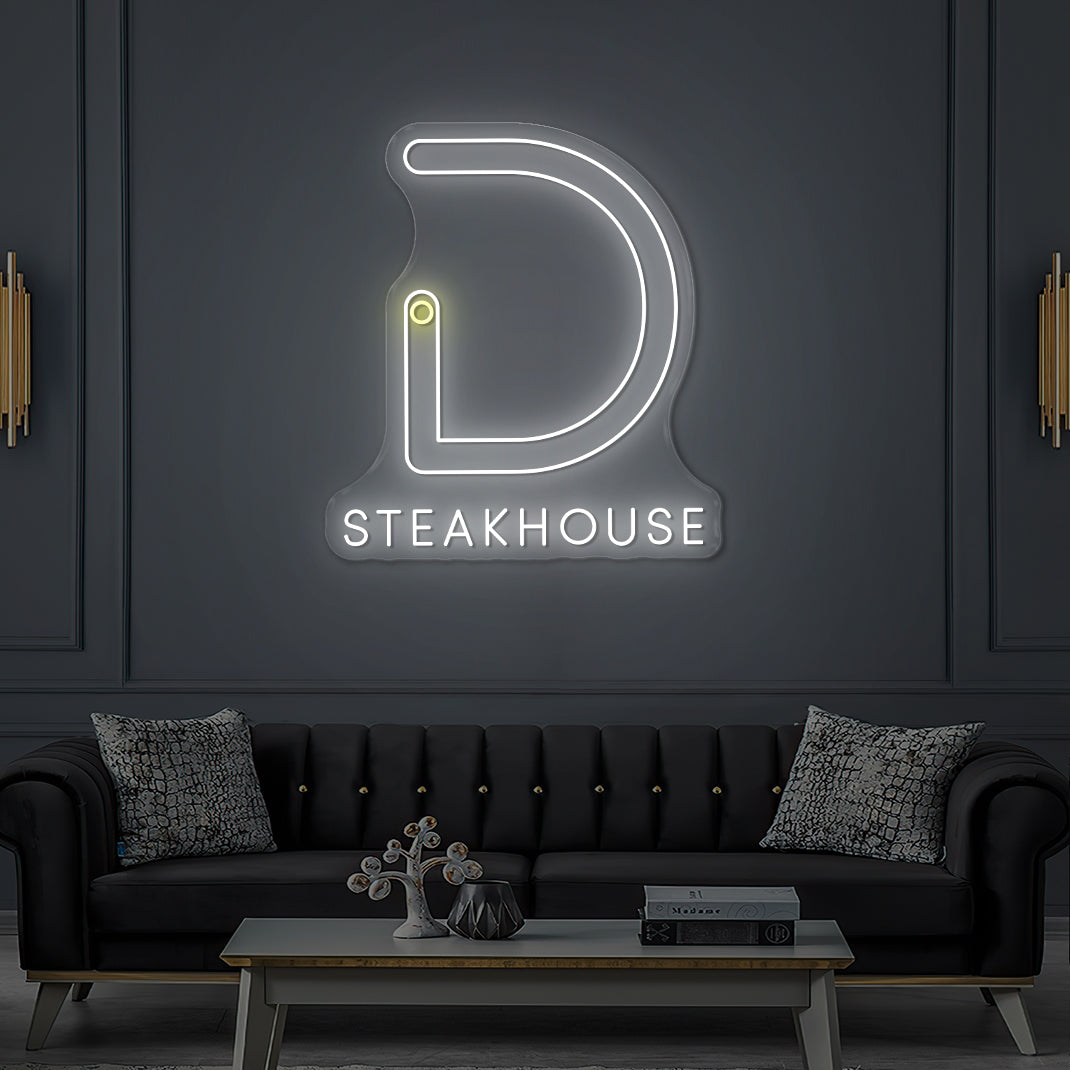 Enseigne LED Néon Personnalisée Restaurant Le D