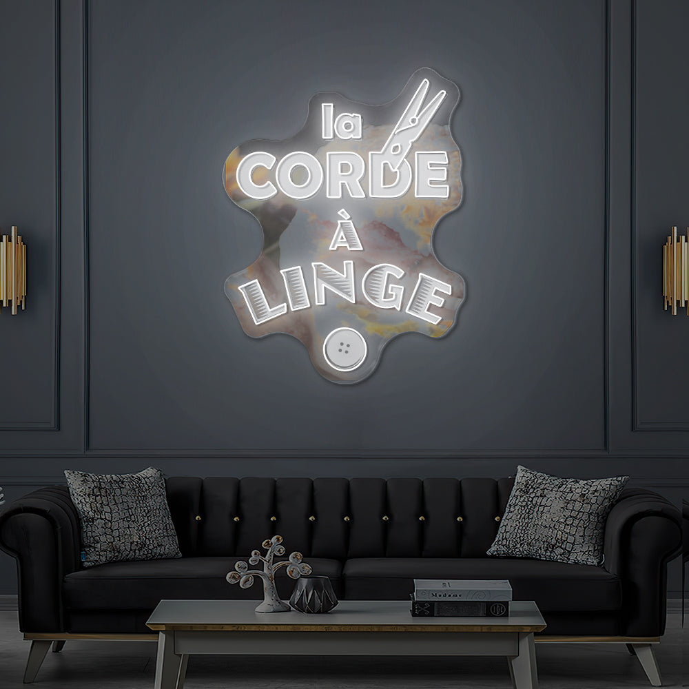Custom LED Neon Sign The Clothesline
