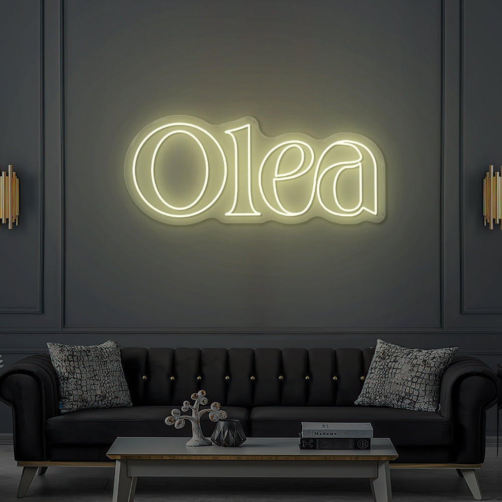 Enseigne LED Néon Personnalisée Olea